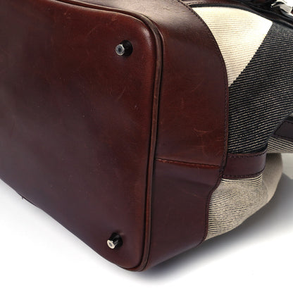 Burberry Canvas Mega Check Lowry Brown 9 of 9