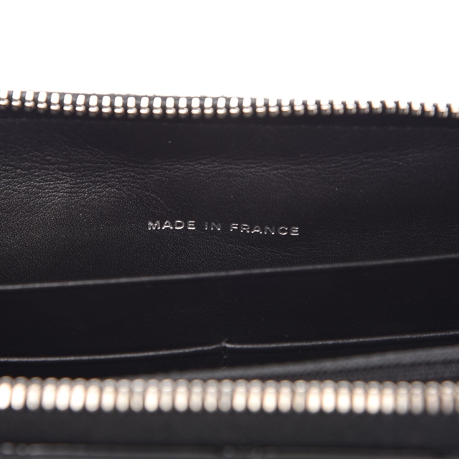 Chanel Patent Quilted Zip Around Wallet Black 7 of 9