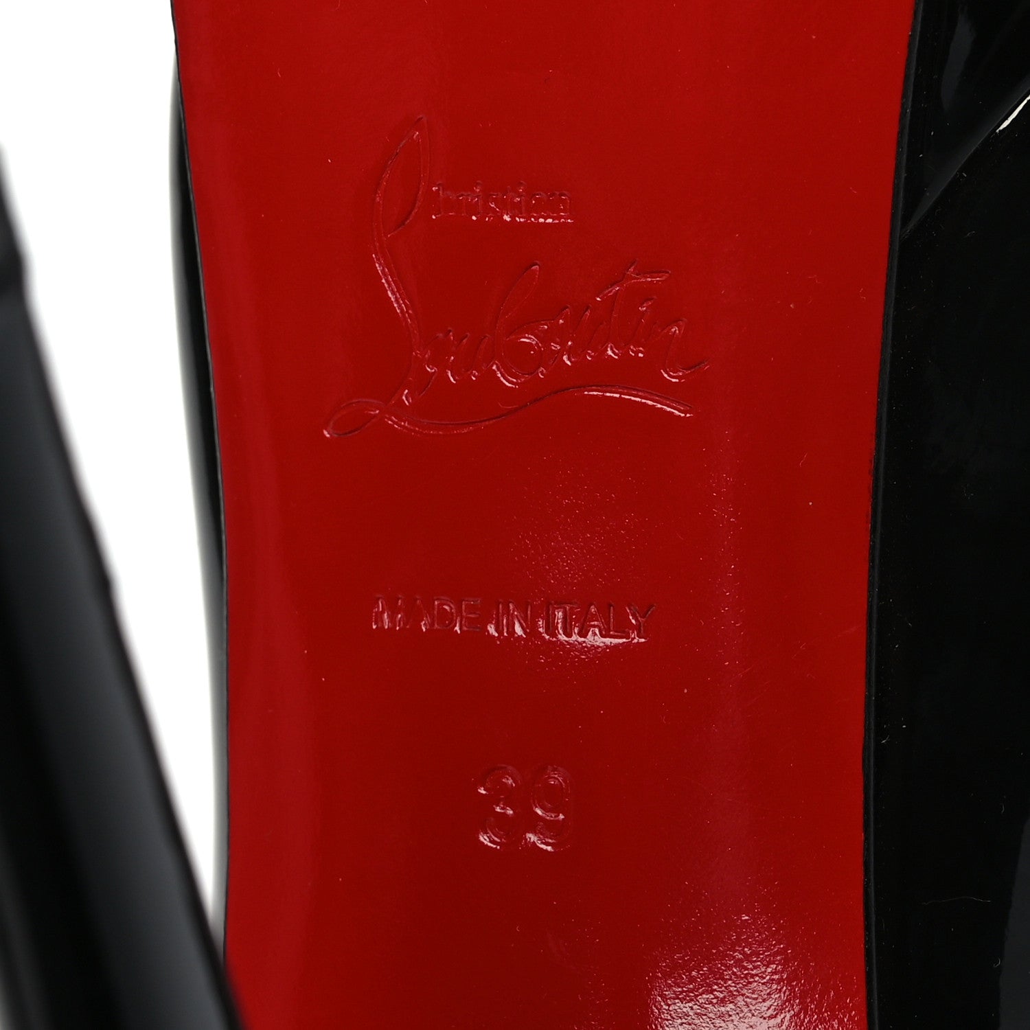 Christian Louboutin Patent Bianca 140 Pumps 39 Black 6 of 9