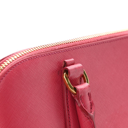Prada Saffiano Lux Medium Promenade Tote Peonia 9 of 10