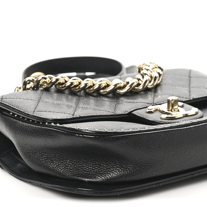Chanel Caviar Quilted Small Studded Flap Black 9 of 10