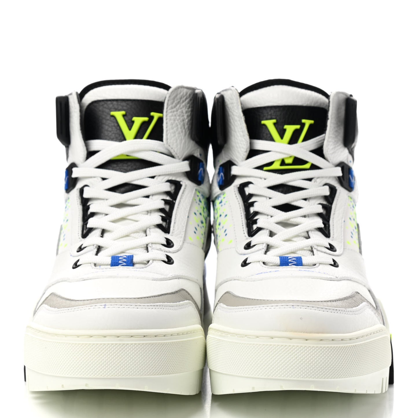 Calfskin LV Hiking Ankle Boots 7 White