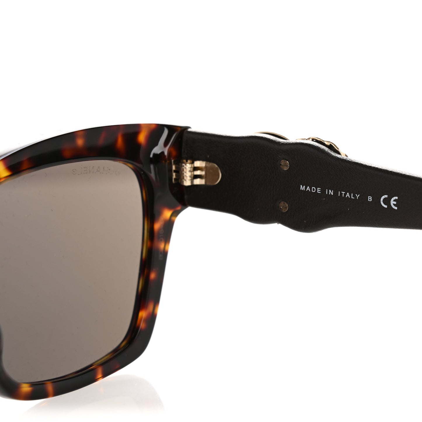 Acetate Lambskin CC Sunglasses 5456-Q-A Tortoise