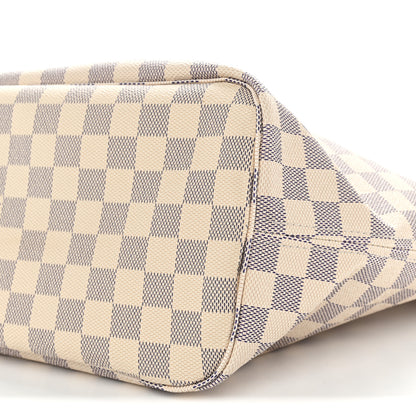 Louis Vuitton Damier Azur Neo Neverfull MM Rose Ballerine 9 of 11
