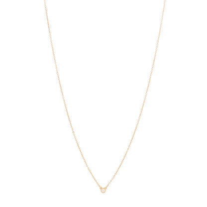 Tiffany 18K Rose Gold Diamond .03ct Elsa Peretti Diamonds by the Yard Pendant Necklace 1 of 4