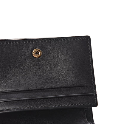 Gucci Calfskin Matelasse GG Marmont Card Case Wallet Black White 13 of 13