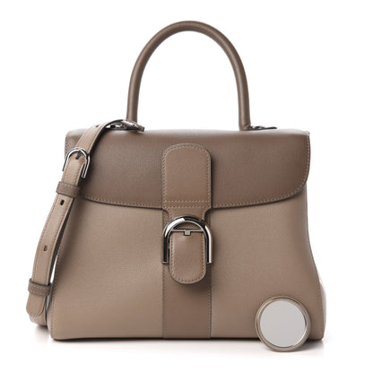 Delvaux Grained Calfskin MM Brillant Satchel Camaieux Tourterelle 1 of 10