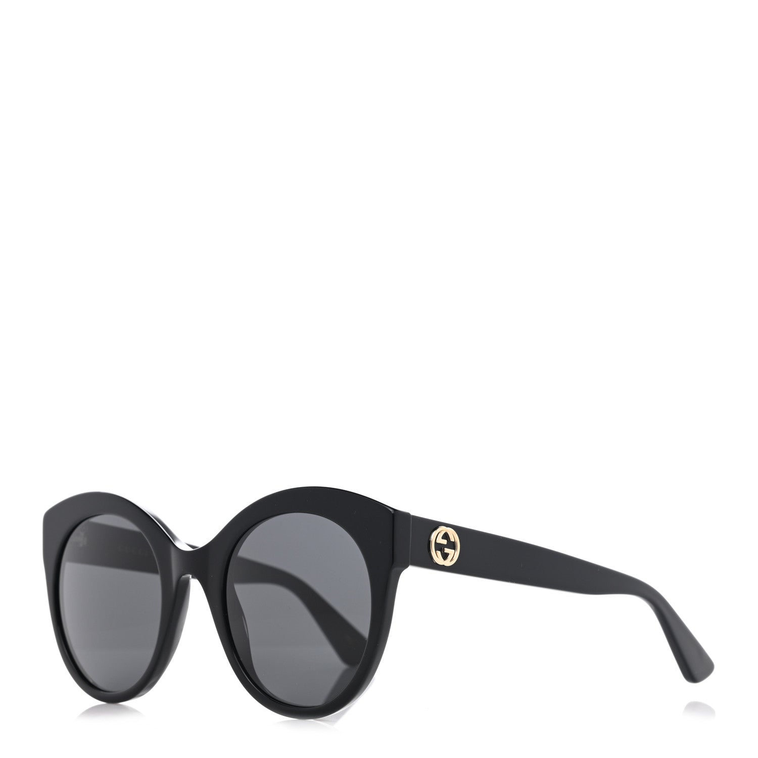 Gucci Round GG Sunglasses GG0028S Black 1 of 9