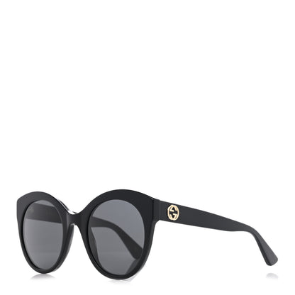 Gucci Round GG Sunglasses GG0028S Black 1 of 9