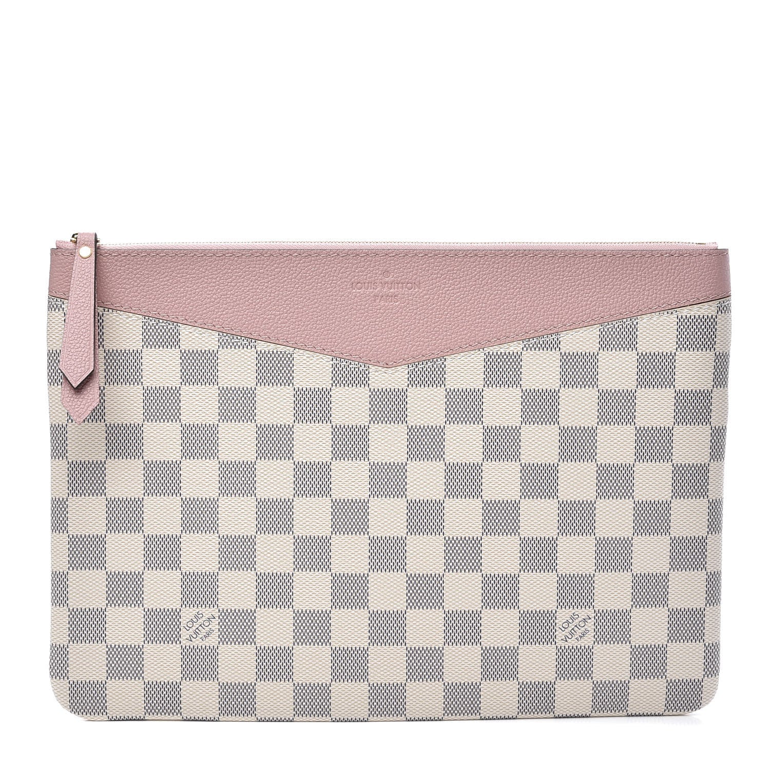 Louis Vuitton Damier Azur Daily Pouch Rose Poudre 1 of 9