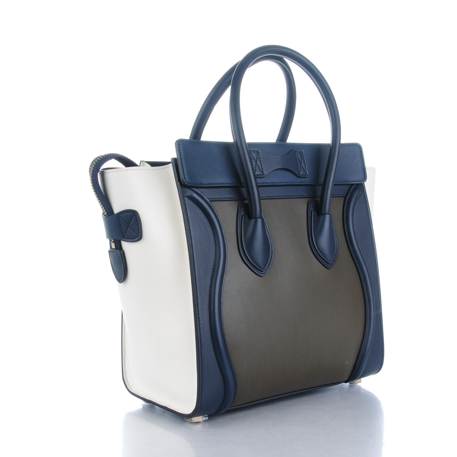Celine Smooth Calfskin Micro Tri-Color Luggage Natural 3 of 8