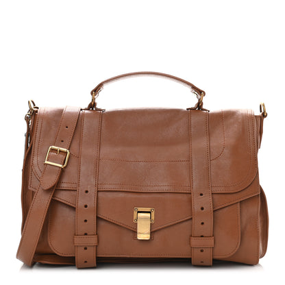 Proenza Schouler Lambskin Large PS1 Satchel Saddle 1 of 16