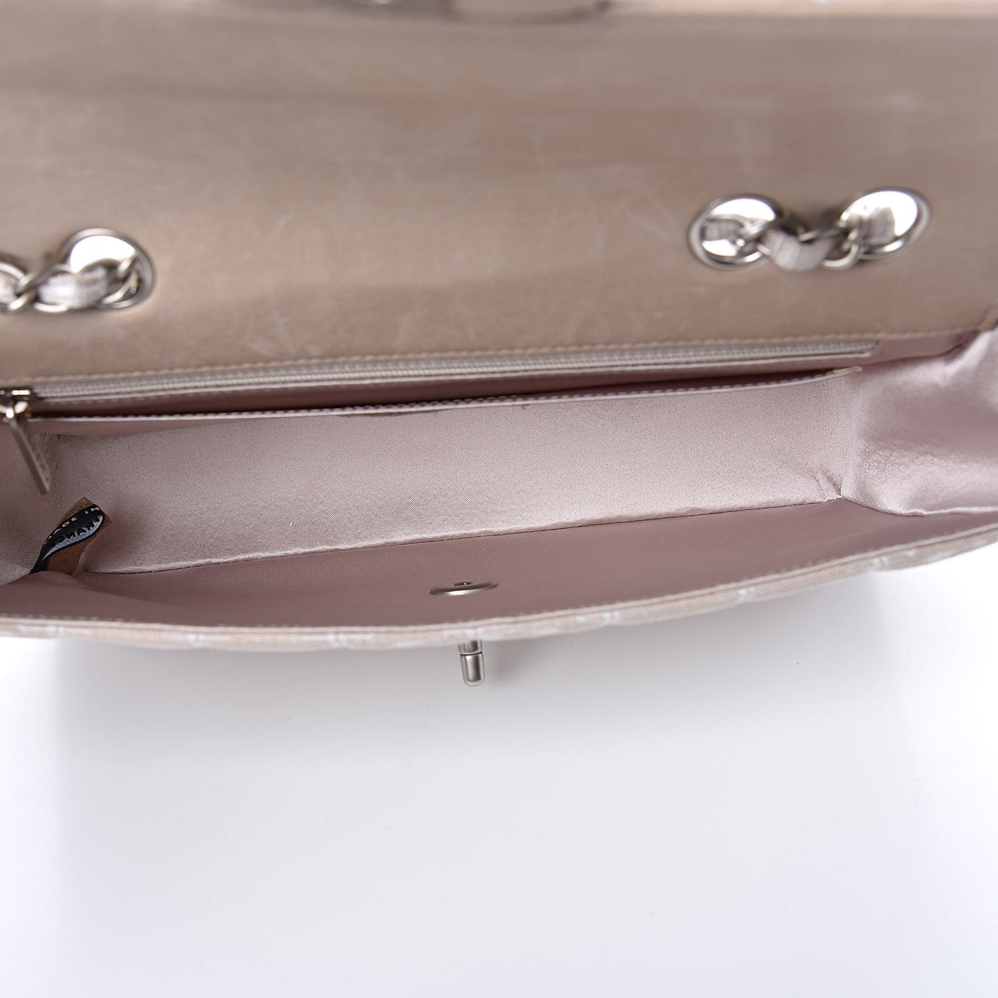 Nylon Medium Travel Flap Light Beige