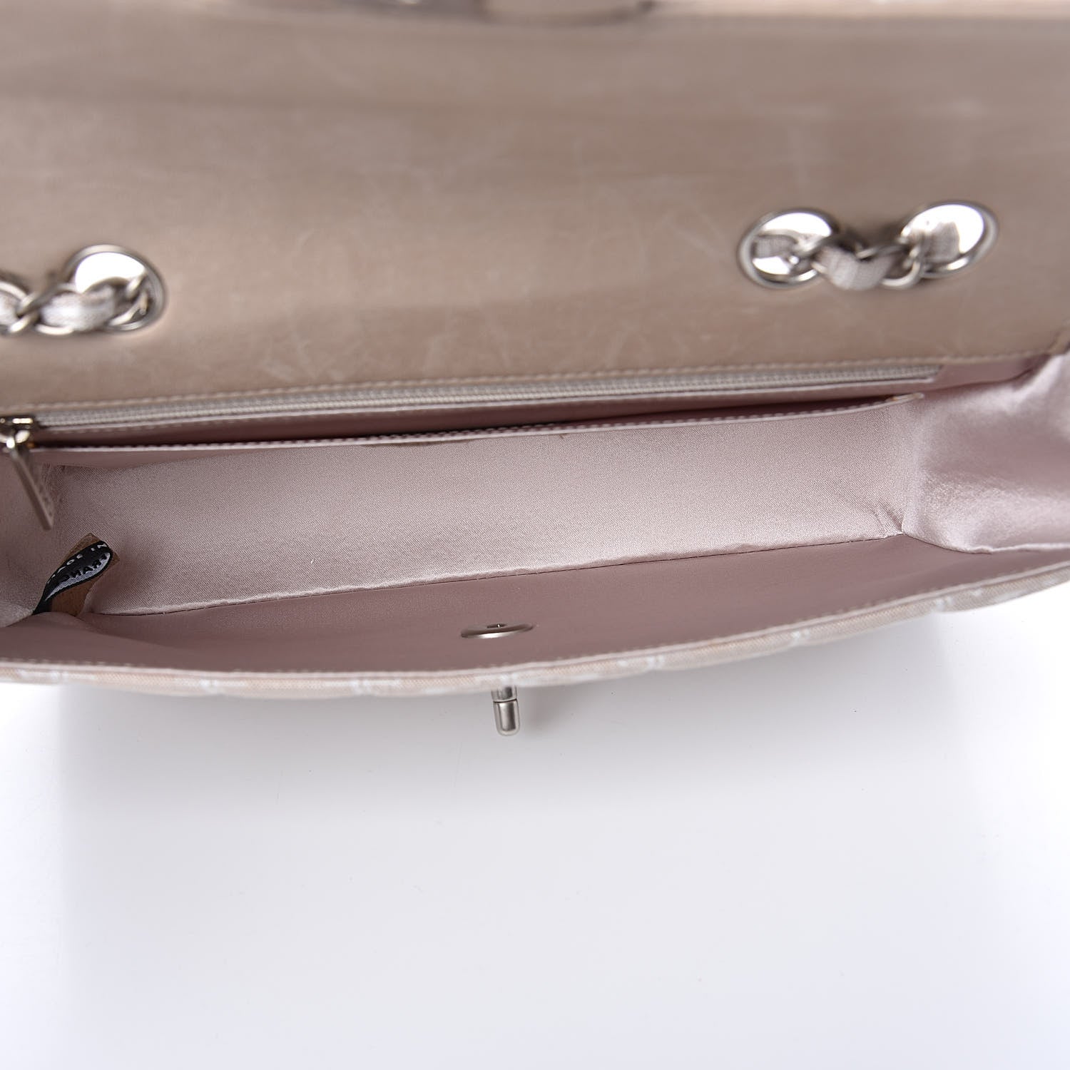 Chanel Nylon Medium Travel Flap Light Beige 5 of 11