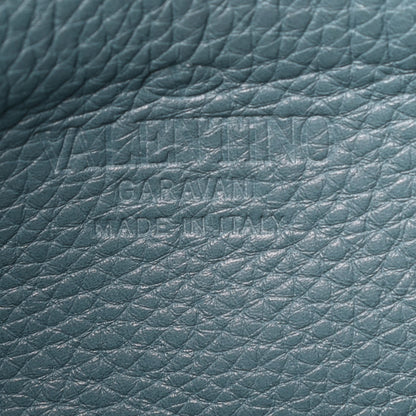 Valentino Garavani Pebbled Calfskin Small Rockstud Flip-Lock Messenger Bag Light Blue 6 of 8