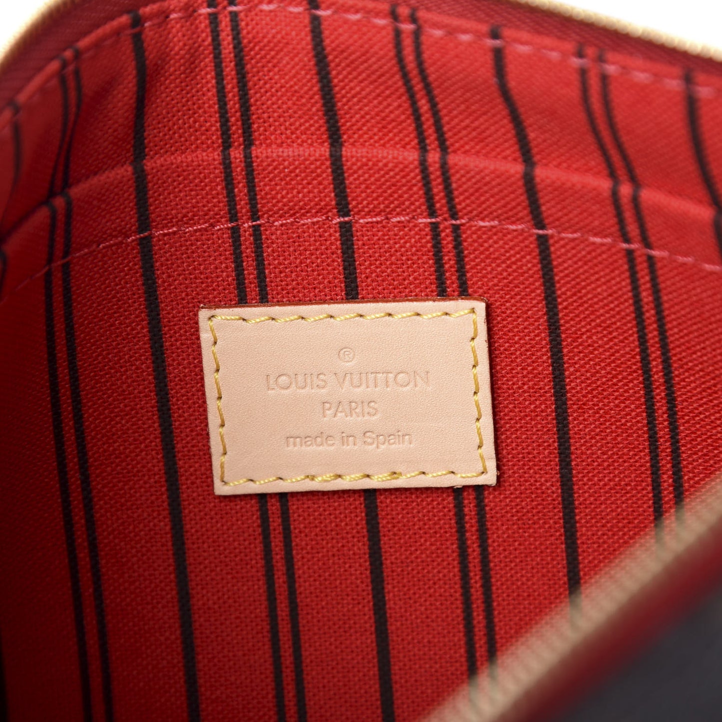 Monogram Neverfull MM GM Pochette Cherry