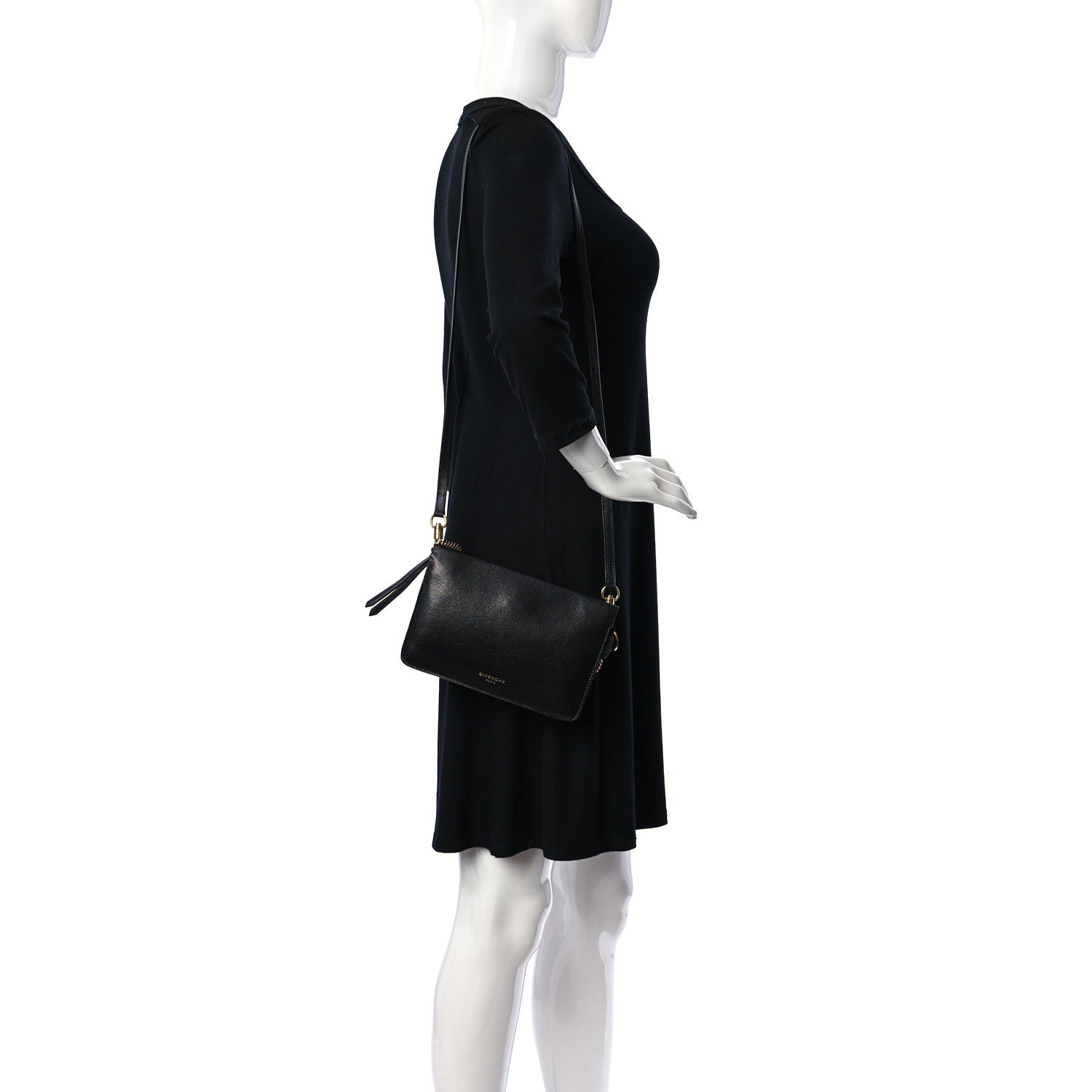 Givenchy Sugar Goatskin Cross 3 Crossbody Bag Black 2 of 10