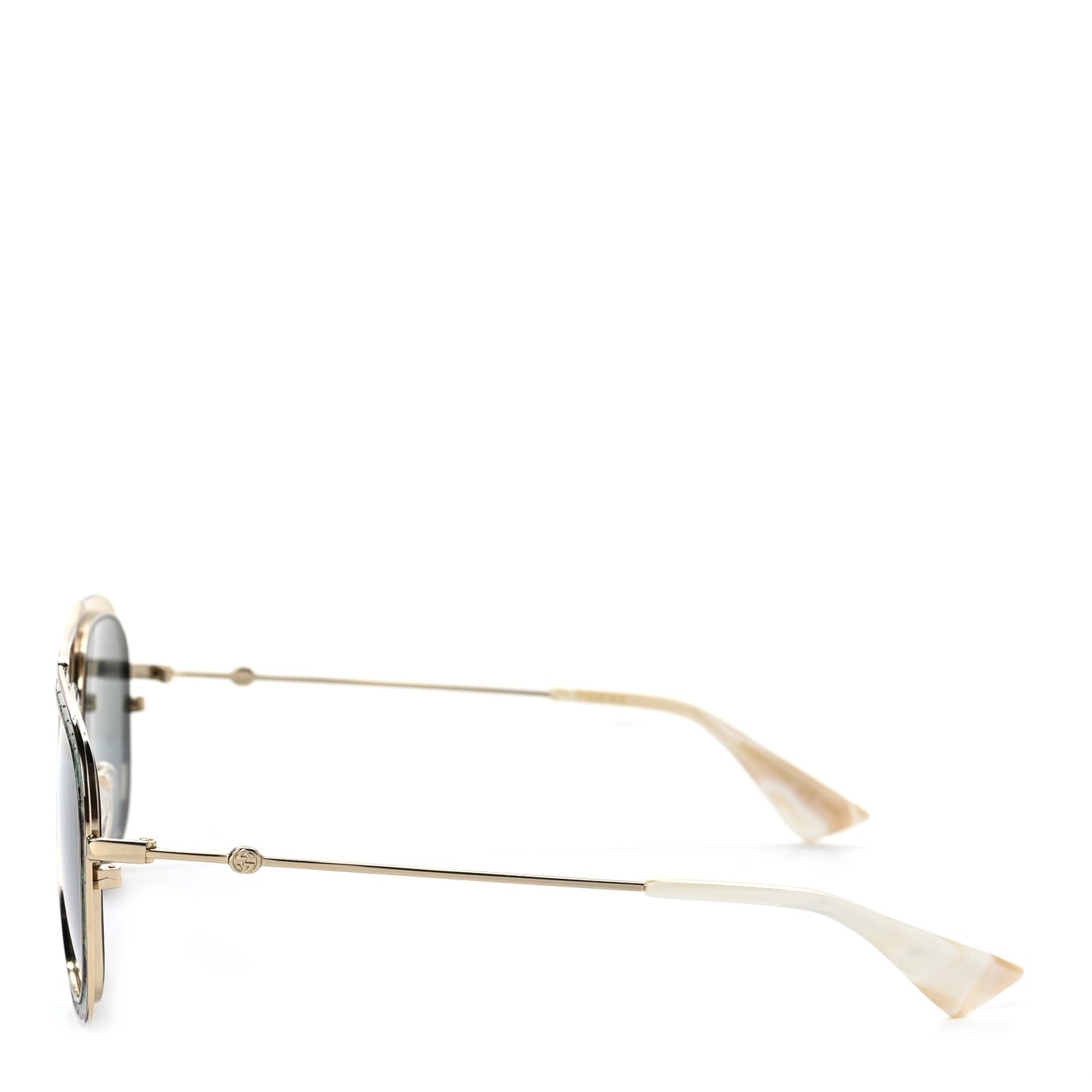 Snakeskin Print Metal Aviator Sunglasses GG0062S Multicolor