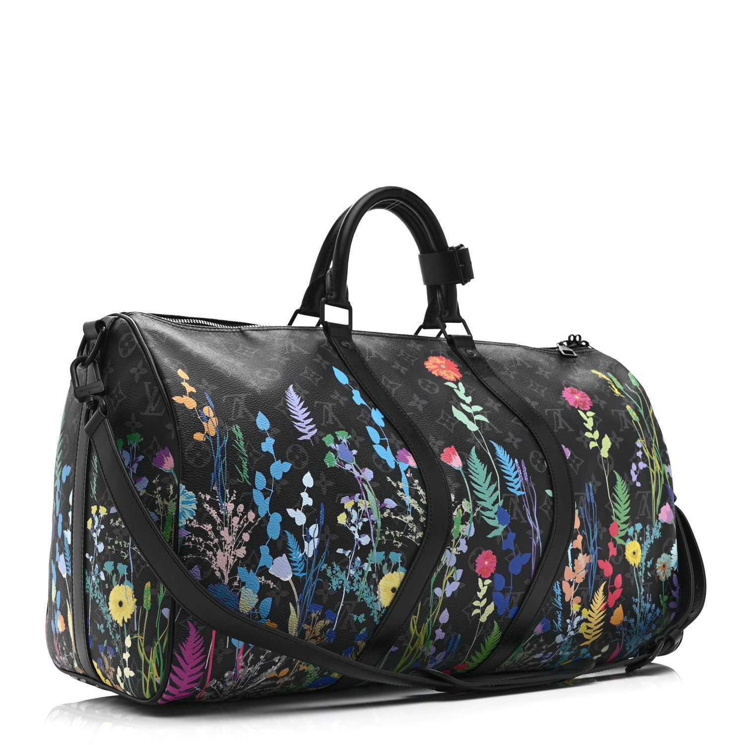 Louis Vuitton Monogram Eclipse Folia Keepall Bandouliere 50 2 of 9
