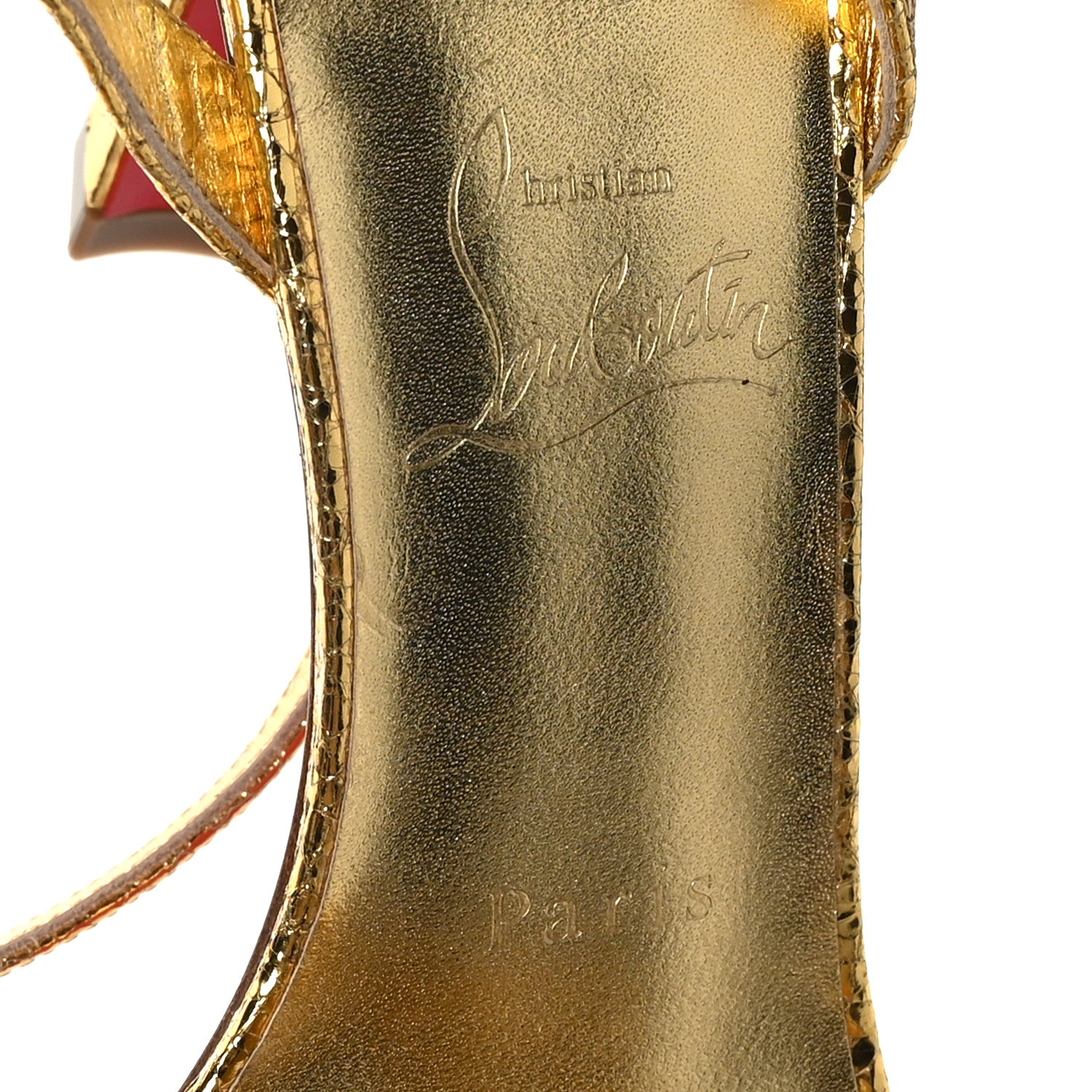 Christian Louboutin Specchio Asteroispikes 85 Sandals 38 Gold 7 of 7