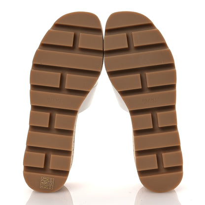 Hermes Calfskin Cork Eze 30 Sandals 36 White 7 of 10
