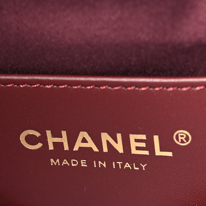 Chanel Caviar Quilted Small Chanel 25 Handbag Burgundy 6 of 11