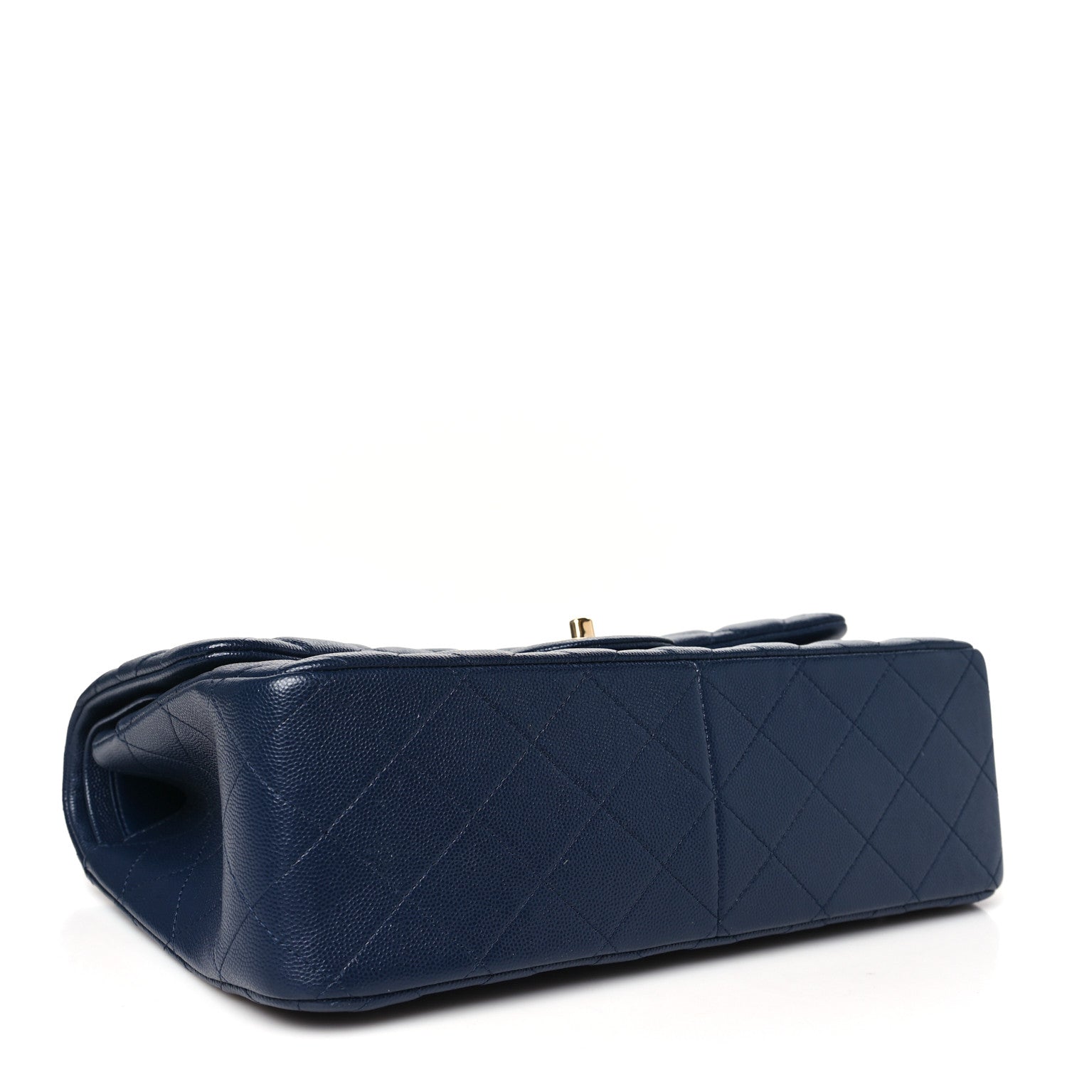 Chanel Caviar Quilted Jumbo Double Flap Navy Blue 4 of 14
