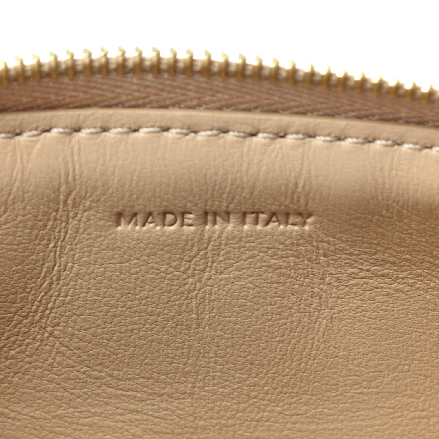 Celine Calfskin Quilted C Charm Coin Card Pouch Nude 8 of 8