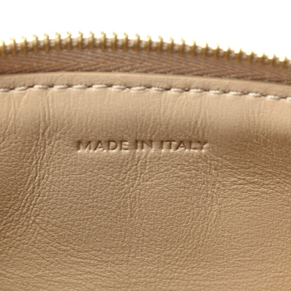 Celine Calfskin Quilted C Charm Coin Card Pouch Nude 8 of 8