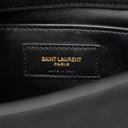 Saint Laurent Jersey Wool Patchwork Monogram Medium Jamie Black 6 of 11