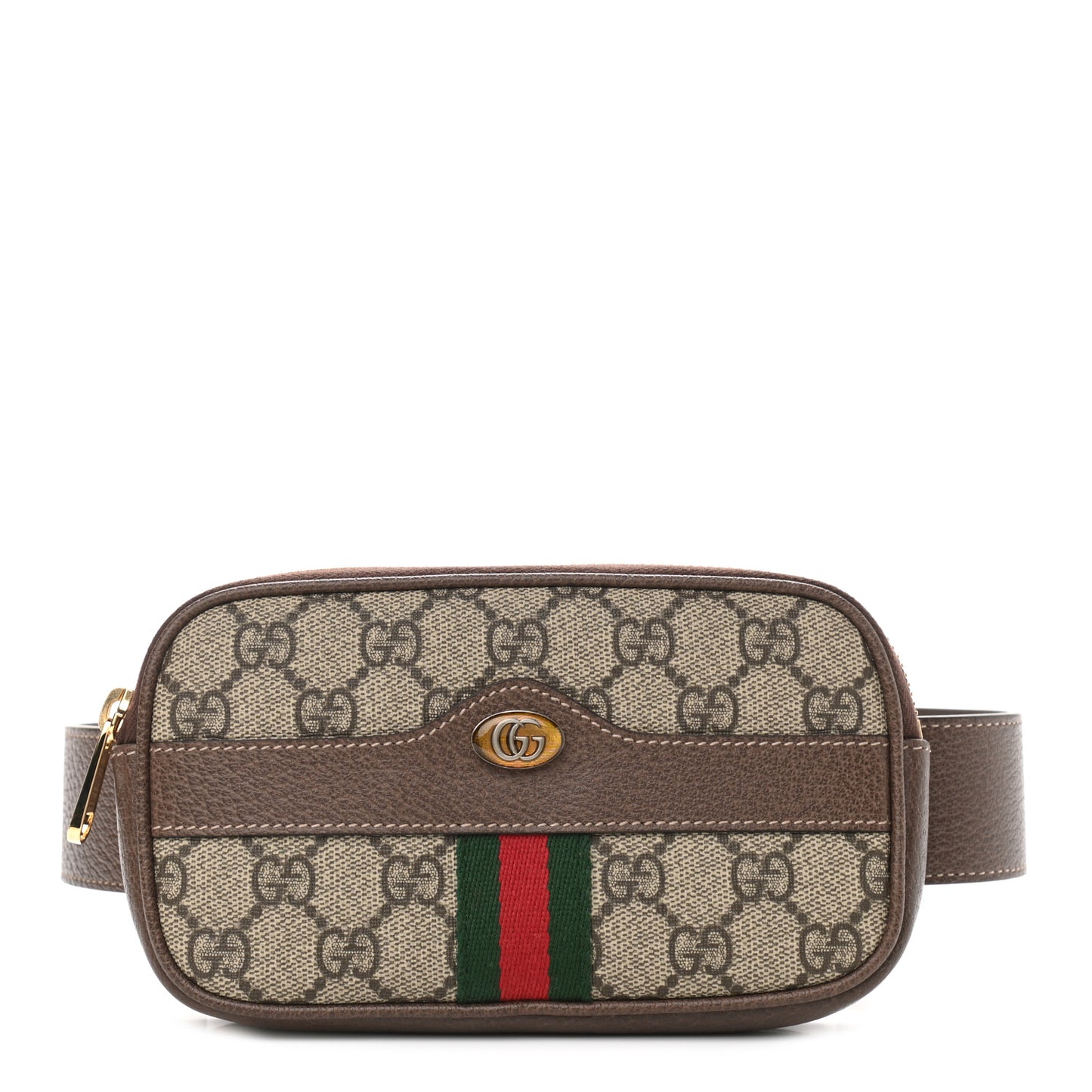 GG Supreme Monogram Ophidia Belted iPhone Case 75 30 Dark Brown