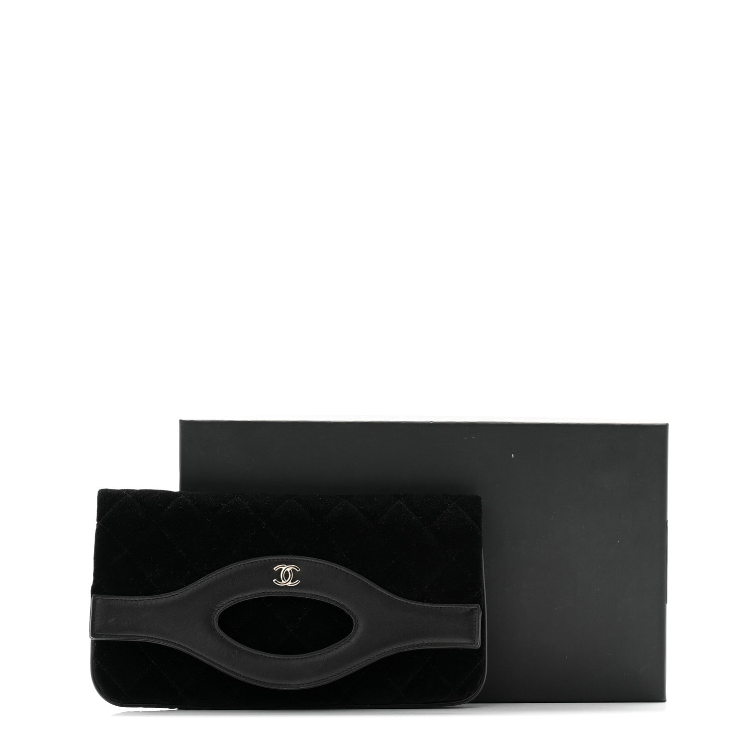 Chanel Velvet Lambskin 31 Pouch Black 9 of 9