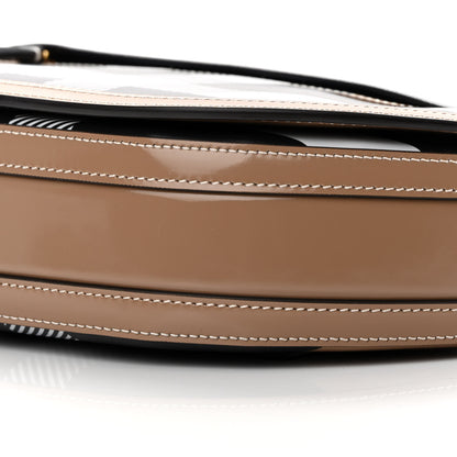 Burberry Calfskin Check Small Olympia Shoulder Bag Camel 9 of 9
