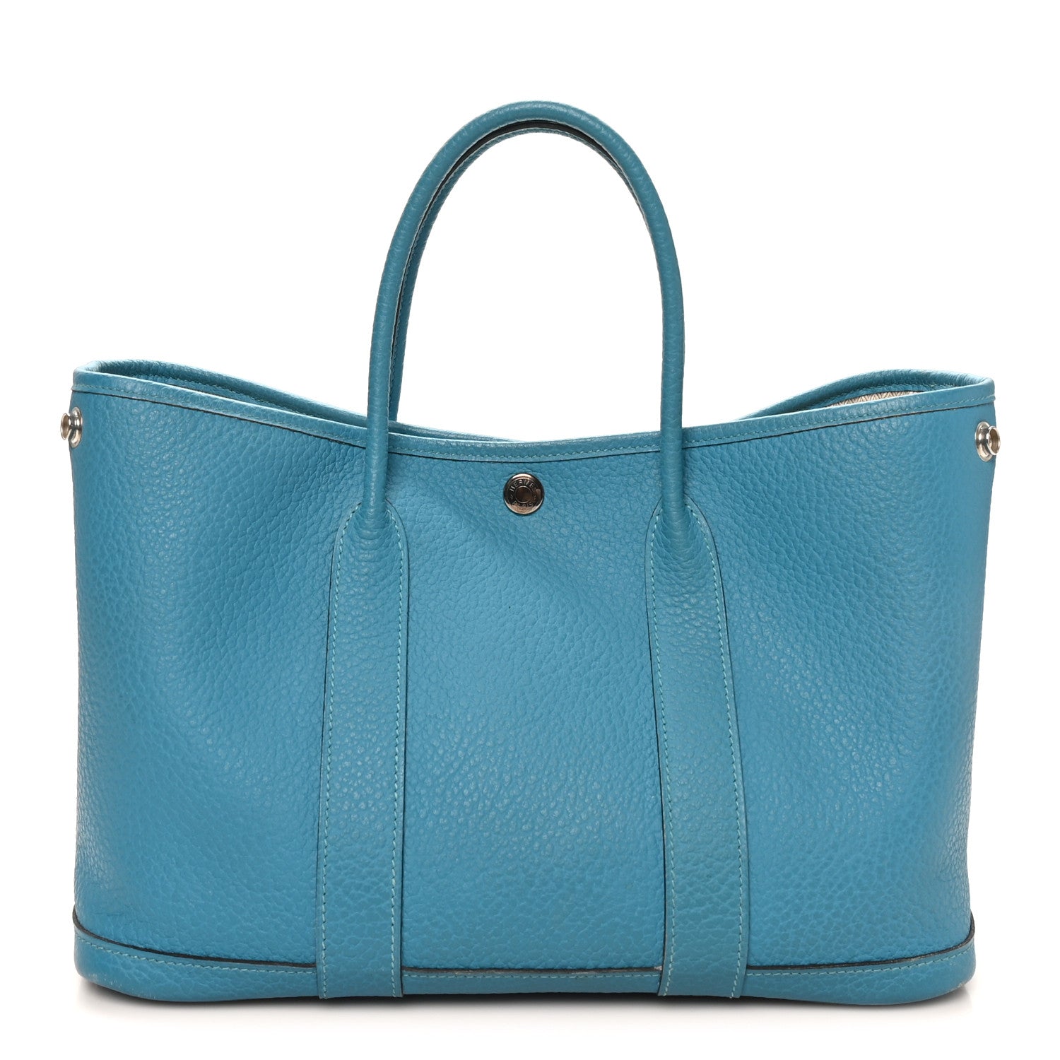 Hermes Vache Country Garden Party 30 TPM Turquoise 1 of 11