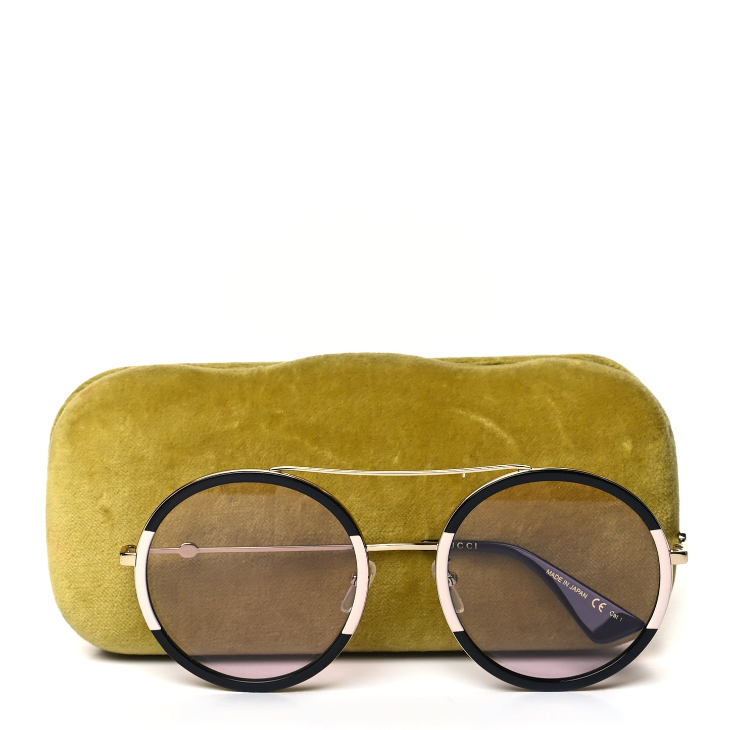 Round Frame Sunglasses Black