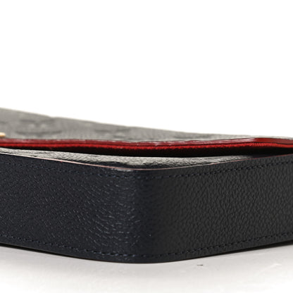 Louis Vuitton Empreinte Pochette Felicie Chain Wallet Marine Rouge 10 of 15
