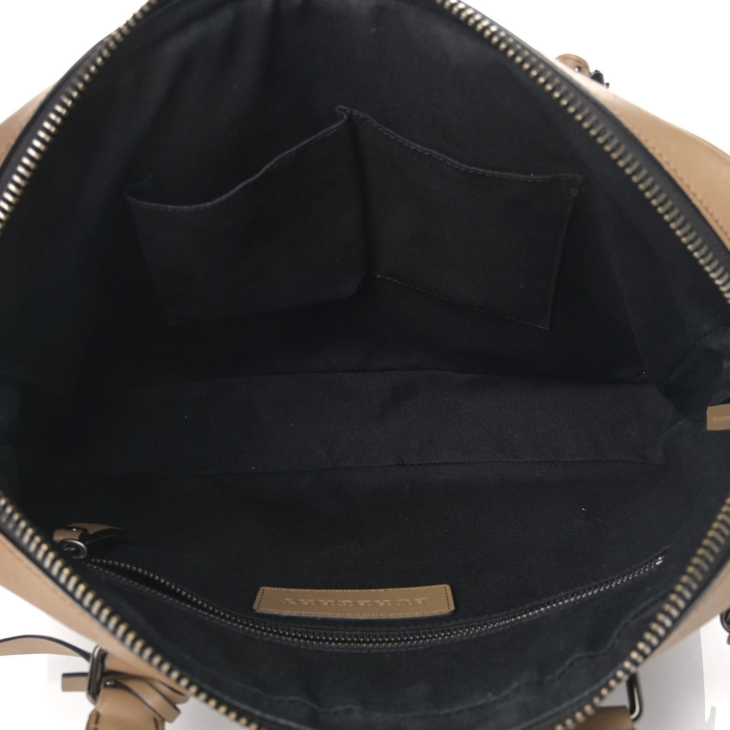 London Smoked Check Large Briefcase Brown