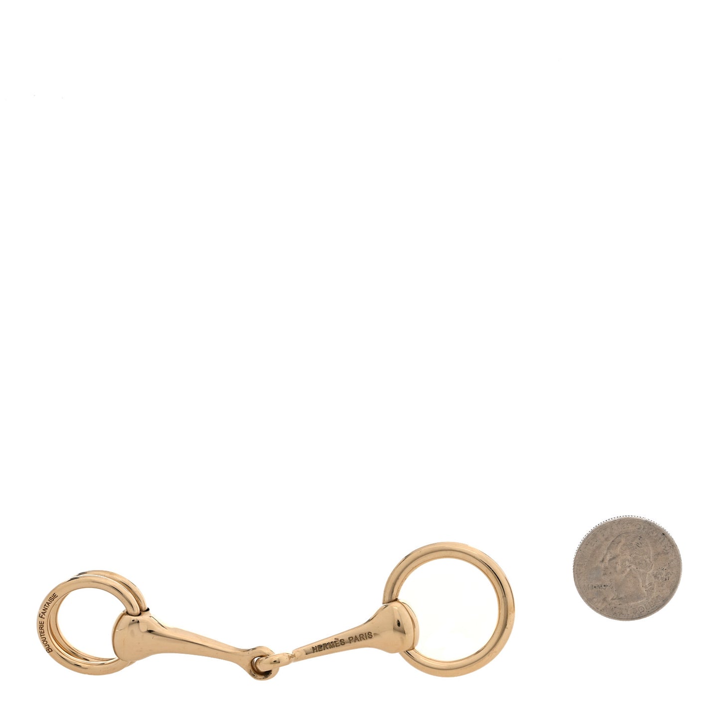 Permabrass Mors Scarf Ring Gold