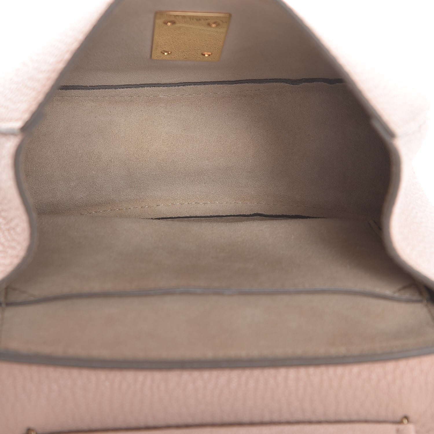 Chloe Grained Lambskin Mini Drew Shoulder Bag Cement Pink 5 of 6
