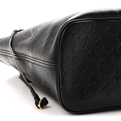 Louis Vuitton Empreinte Monogram Giant Neverfull MM Black 9 of 10