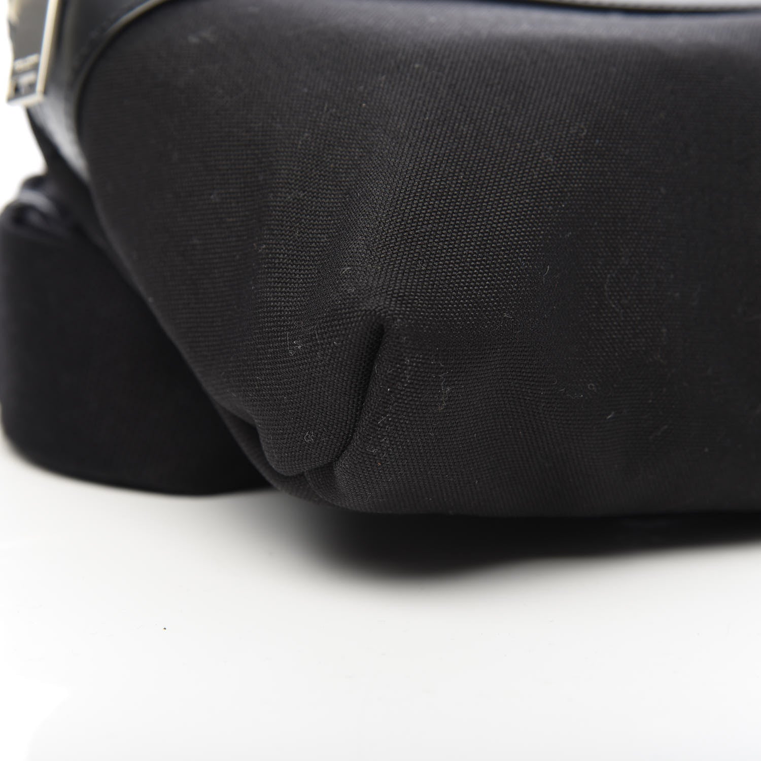 Saint Laurent Canvas Calfskin City Belt Bag Black 9 of 10