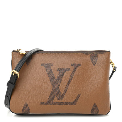 Louis Vuitton Reverse Monogram Giant Double Zip Pochette 1 of 10