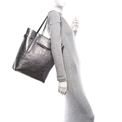 Givenchy Metallic Calfskin Medium Voyou Bag Silver 2 of 13