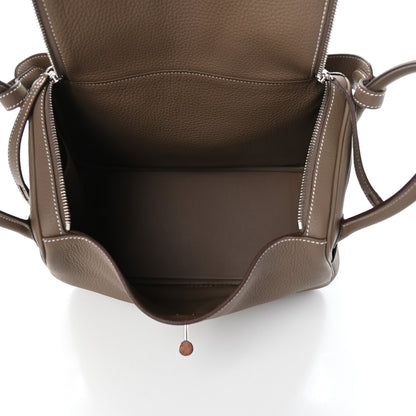 Hermes Taurillon Clemence Lindy 30 Etoupe 5 of 10
