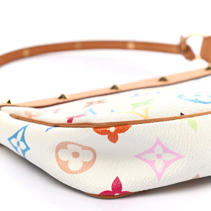 Louis Vuitton Monogram Multicolor Pochette Accessories White 14 of 15