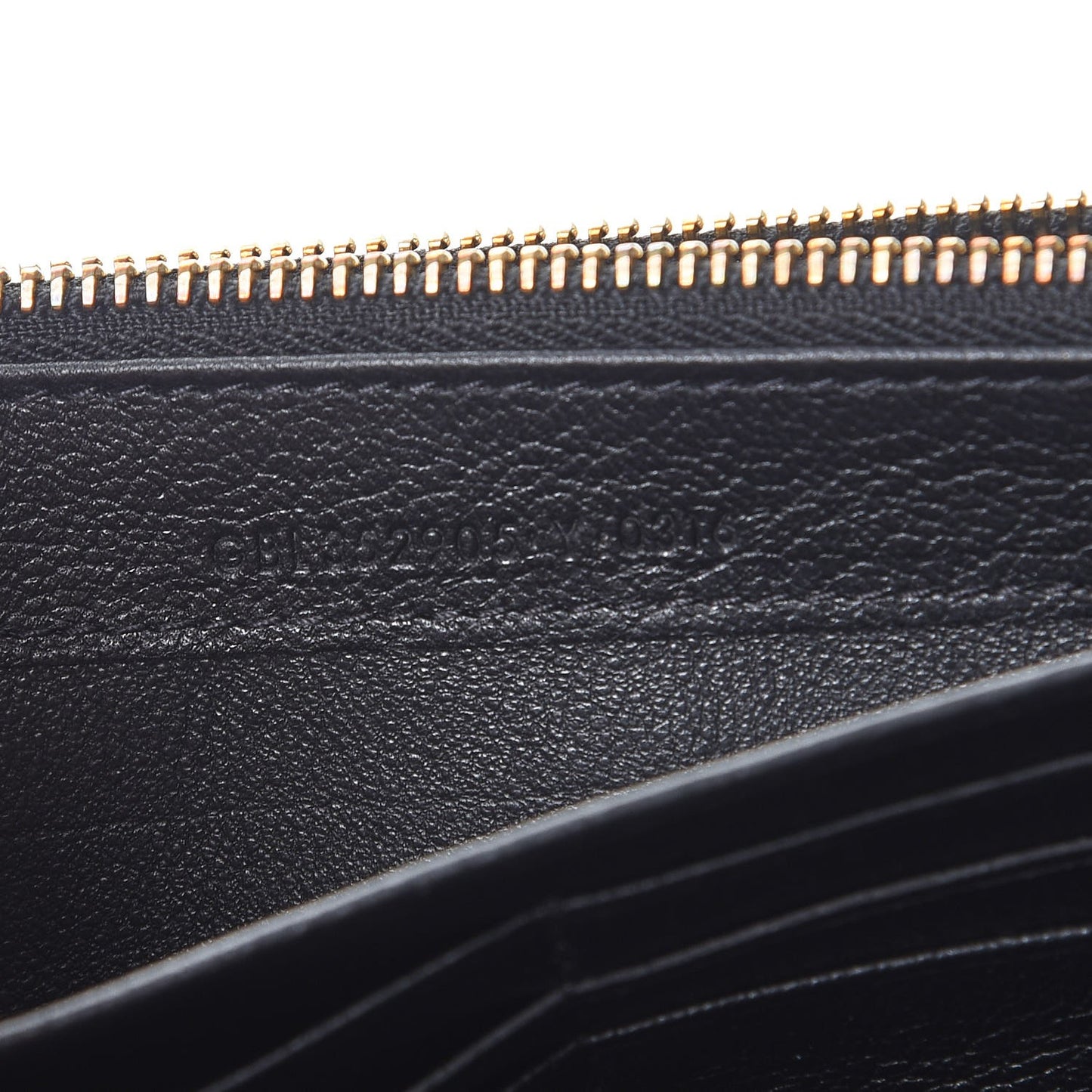 Goatskin Monogram Classic Flap Wallet Black