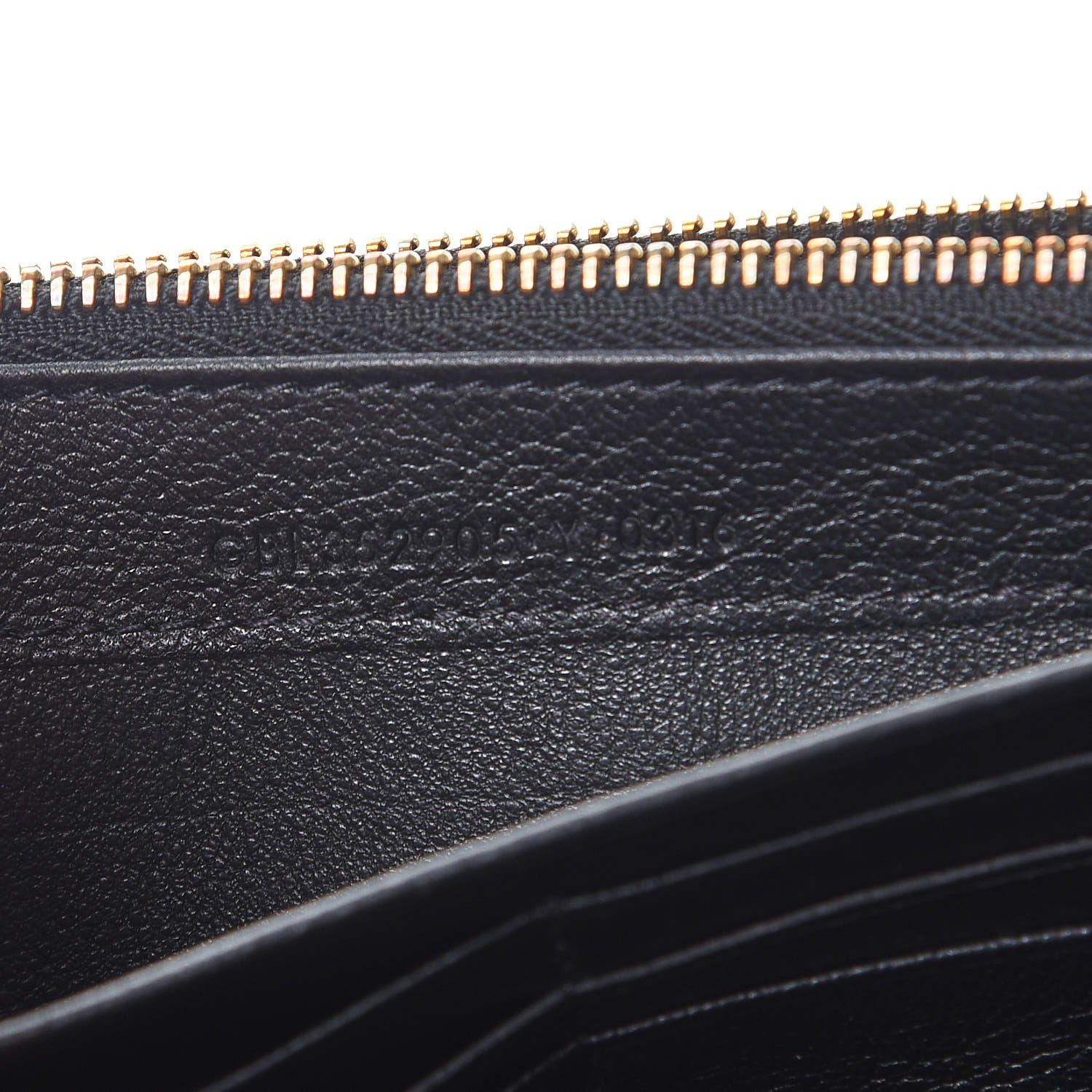 Saint Laurent Goatskin Monogram Classic Flap Wallet Black 7 of 8
