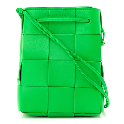 Bottega Veneta Nappa Maxi Intrecciato Small Cassette Bucket Bag Parakeet 1 of 10