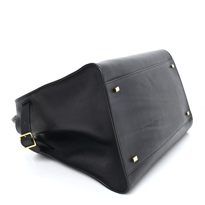 The Row Polished Saddle Calfskin Soft Margaux 15 Black 4 of 10