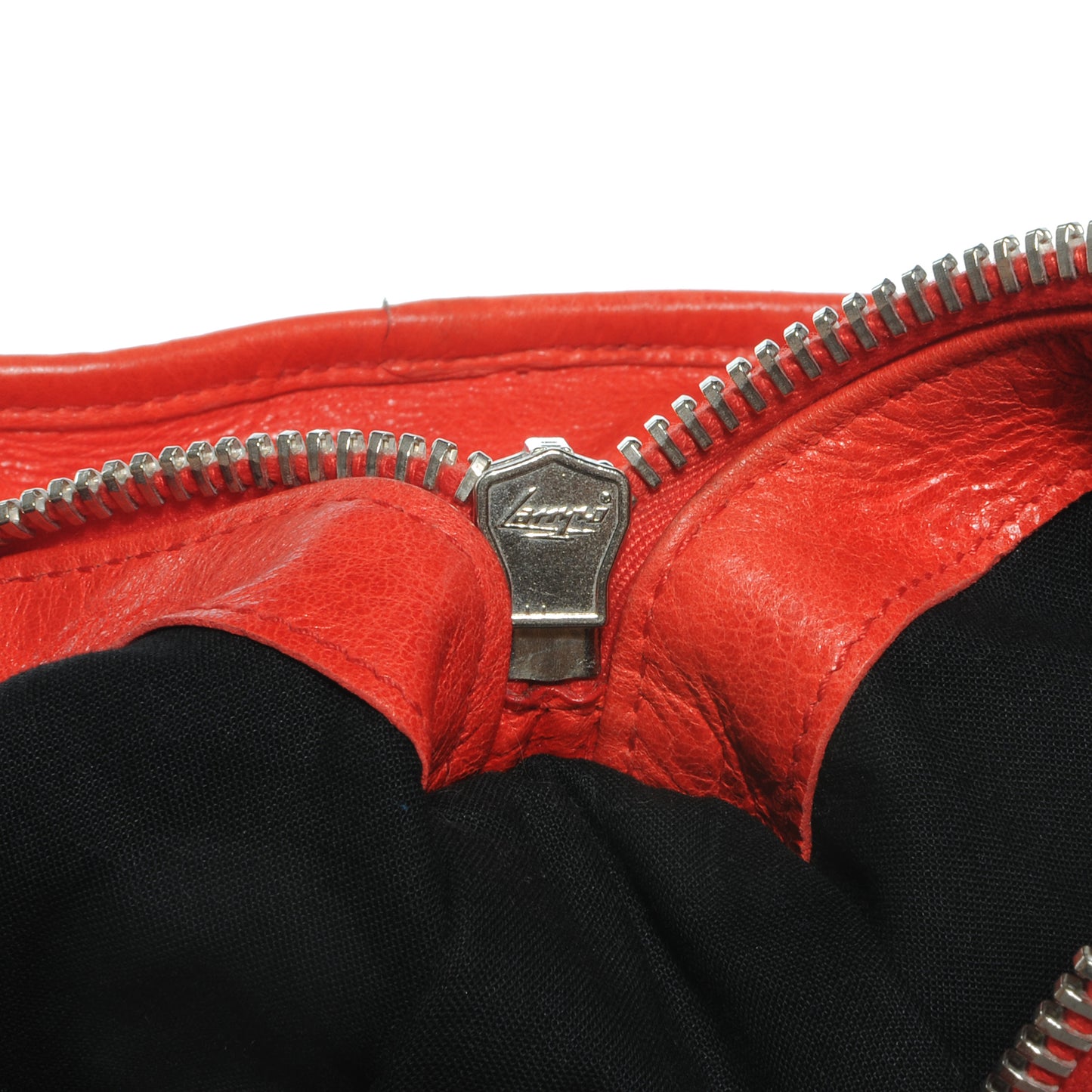 Agneau Giant 21 Silver Hardware Work Vermillion